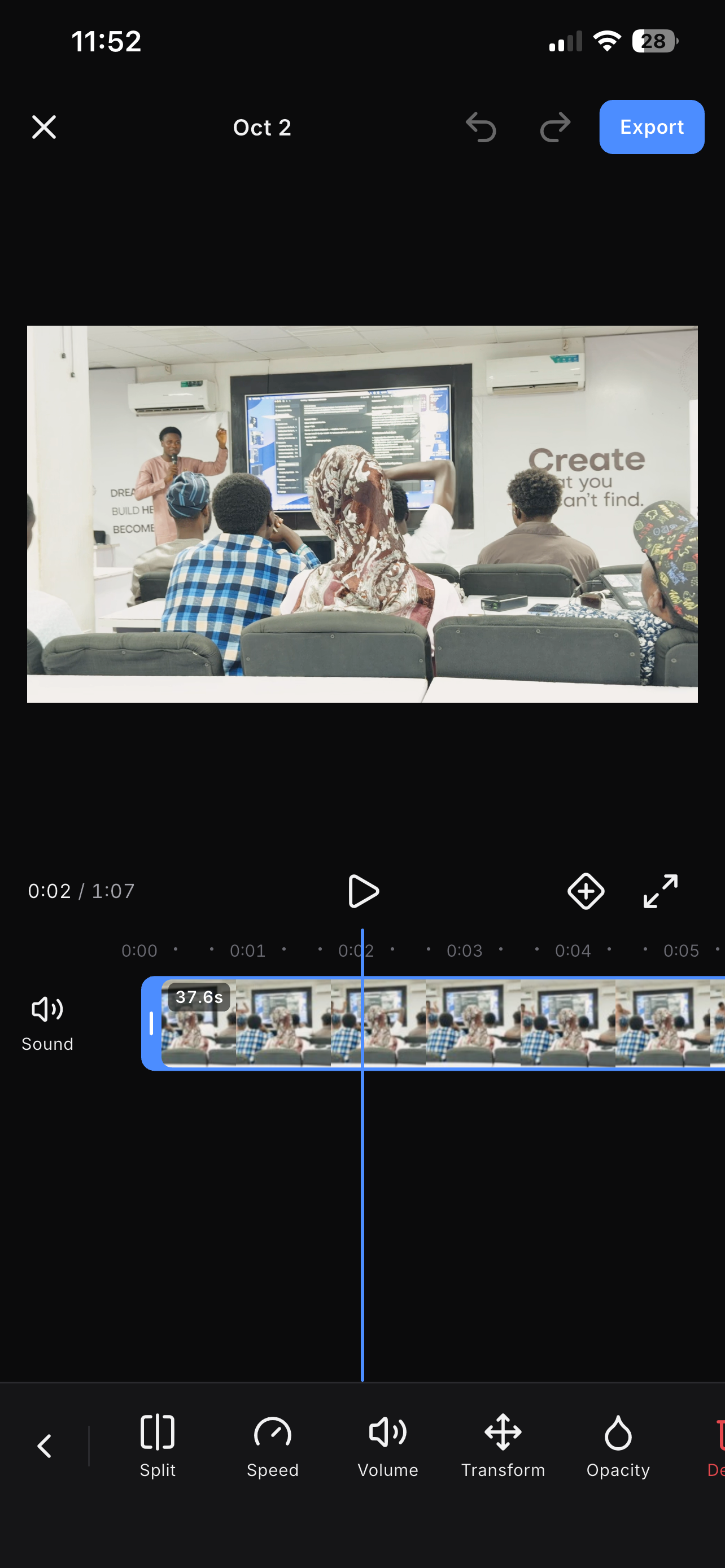Stitch Video Editor Interface